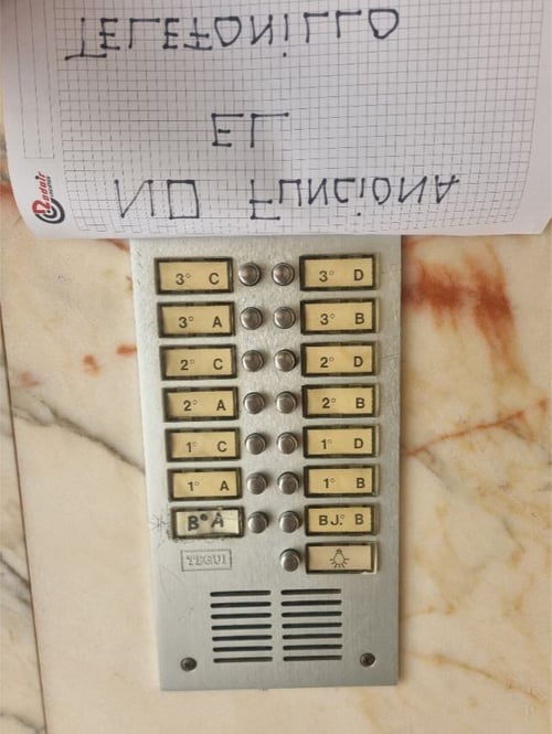 El telefonillo no funciona