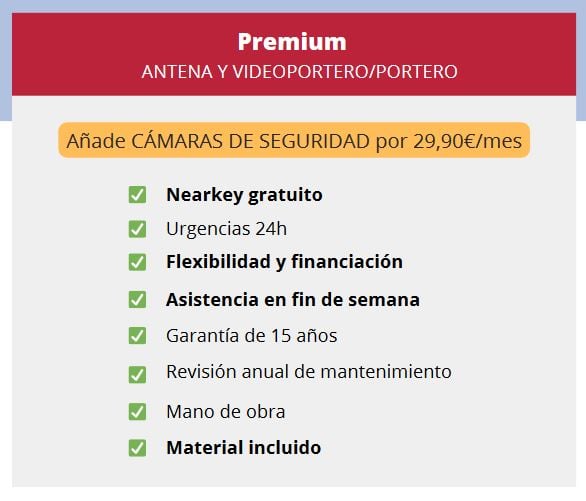 Ventajas mantenimiento PREMIUM-1