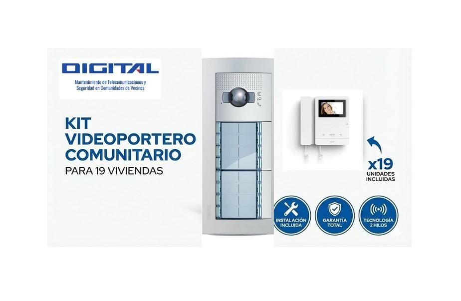 instalacion video portero 19 viviendas