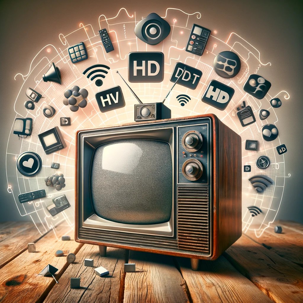 televisor antiguo tdt HD vecinos