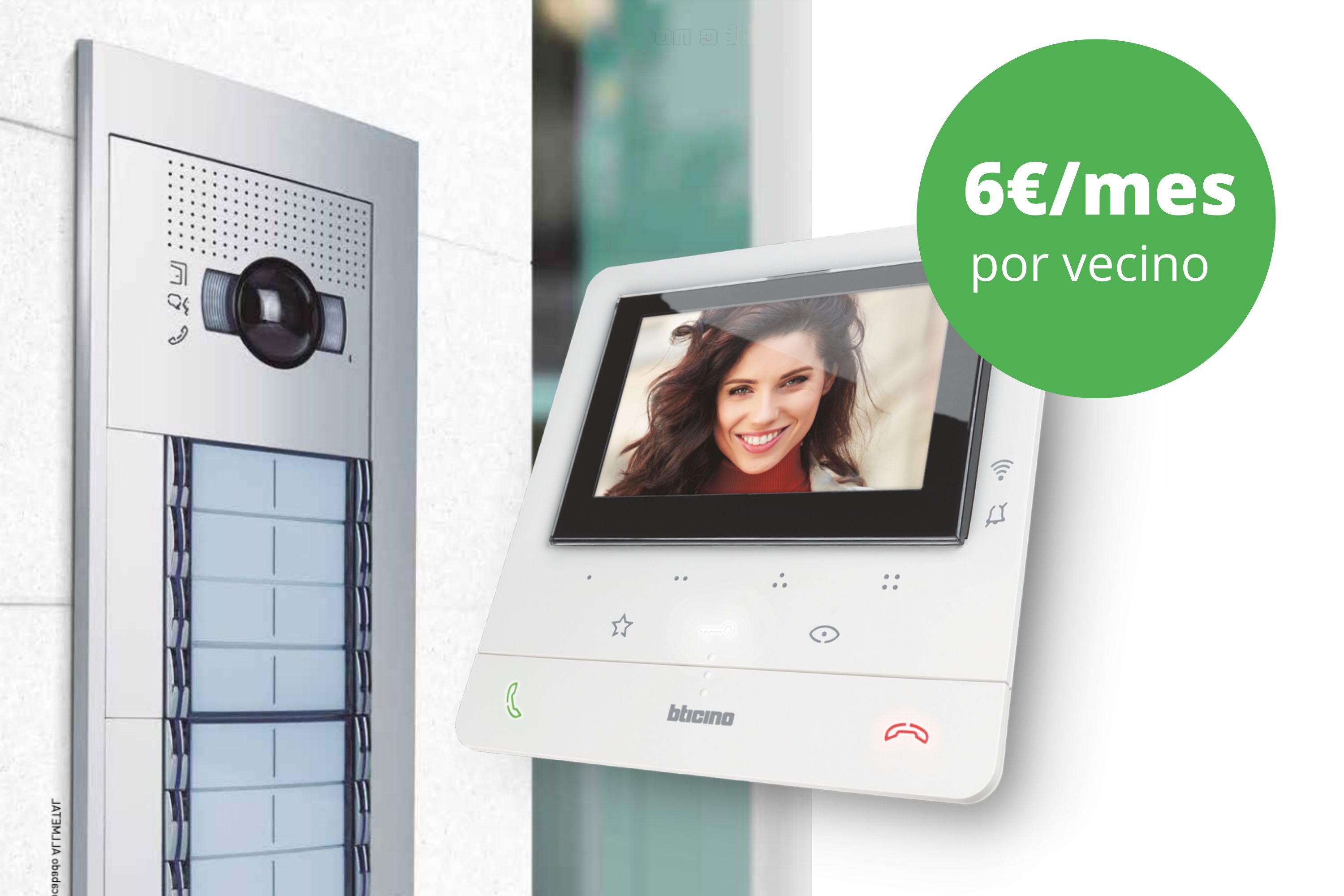 Videoportero monitor oferta 6€ verde